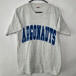 Vintage 1991 Toronto Argonauts CFL T Shirt Size Medium Gray FOTL Single Stitch
